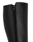 Bota Negro Mujer Hasta la Rodilla Hebilla Metalica Tacon Bajo 3430033
