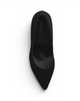 Vista superior de zapatillas tipo stiletto para dama con tacón medio 10cm