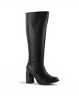 BOTA NEGRO CASUAL DAMA LARGA TACÓN MEDIO 4340119