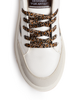 Tenis beige casuales de plataforma con detalles animal print | Mod.4490117