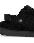 Mocasines negros tipo zuecos con plataforma | Mod.4900069
