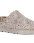 Mocasines beige tipo zuecos con plataforma | Mod.4900070