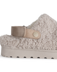 Mocasines beige tipo zuecos con plataforma | Mod.4900070