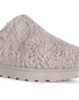 Mocasines beige tipo zuecos con plataforma | Mod.4900070