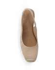Alpargata Beige Mujer Resorte Punta Yute Plataforma Casual 4870021