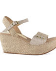 Alpargata Beige Yute Plataforma Casual Con Estoperol 4500095