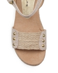 Alpargata Beige Yute Plataforma Casual Con Estoperol 4500095