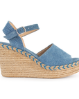 Alpargata Mezclilla Moda Tejida Yute Plataforma Casual Mujer Pulsera 3201211