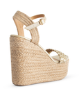 Alpargata Oro Mujer Plataforma Yute Plataforma Alta Moda 3360231