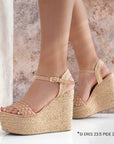 Alpargata Maquillaje Mujer Plataforma Yute Plataforma Alta Moda 3360232