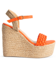Alpargata Naranja Mujer Plataforma Yute 3360344