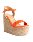 Alpargata Naranja Mujer Plataforma Yute 3360344