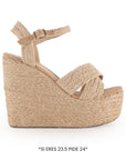 Alpargata Cafe Beige Yute Mujer Tiras Cruzadas Moda Verano Comodas 3360424