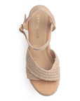 Alpargata Cafe Beige Yute Mujer Tiras Cruzadas Moda Verano Comodas 3360424