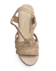 Alpargata Beige Yute Mujer Casual Moda Plataforma Alta Confort 3360427