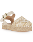 Alpargata Beige Plataforma Baja Yute Dama Casual Punta Cerrada 4550029
