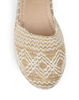Alpargata Beige Plataforma Baja Yute Dama Casual Punta Cerrada 4550029