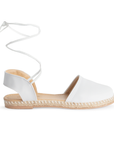 Alpargata Blanco Plataforma Baja Dama Pulsera Listón Yute Moda 4550036