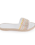 Alpargata Blanco Piso Mujer Casual Verano Moda Comoda Playa 4550055