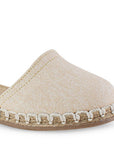 Alpargata Beige Plataforma Baja Dama Pulsera Liston Yute Moda 4550079