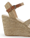 Alpargata Beige Plataforma Alta Empeine Cruzado Pulsera Yute 4920017