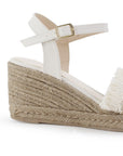 Alpargata Beige Mujer Plataforma Alta Pulsera Hebilla Casual Moda 3690127
