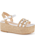 Alpargata Blanco Dama Plataforma Yute Casual Estoperoles 4040653