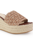 Alpargata Cafe Plataforma Alta Yute Moda Detalles Formal Dama 4040734