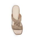 Balerina Oro Rosa Piso Dama Pedreria Casual Zapato Para Mujer Moda 4040736