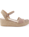 Alpargata Maquillaje Plataforma Yute Punta Cuadrada Tejida Mujer Casual 4040738