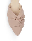 Mules Maquillaje Mujer Planos Nudo Moda Casual Piso Puntal 4070063