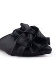 Zapatos Negro Planos Mujer Mules Moda Moño Casual Elegante4070069