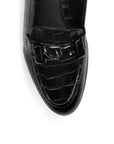Balerina Negro Dama Piso Casual Herraje Moda Talon Descubierto 3510188