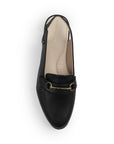 Zapato Negro Para Mujer tipo Flats Destalonado Herraje Moda 3510192