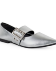 Balerina Plata Piso Casual Puntal Dama Hebilla Moda Dama 3201246