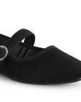 Balerinas Negro Dama Flats Comoda Hebilla Moda Casual 3201404