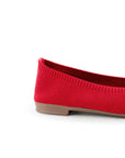 Balerina Rojo Casual Mujer Piso Puntal Moda Basico Flats Dama 4930004