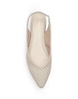 Balerina Beige Casual Dama Piso Puntal Destalonada Moda Flats 4930012