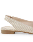 Balerina Beige Casual Dama Piso Puntal Destalonada Moda Flats 4930012