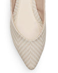 Balerina Beige Casual Dama Piso Puntal Destalonada Moda Flats 4930012