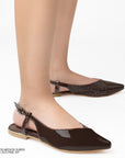 Balerinas Cafe Mujer Destalonada Hebilla Comoda Casual Flats 4930032