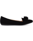 Balerina Negro Flats Mujer Piso Casual Moño Punta Cerrada Moda 3520142