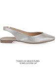 Balerina Plata Mujer Piso Casual Puntal Piso Moda Destalonado 3402694