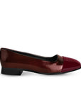 Balerina Vino Clásica Estilo Elegante Punta Cuadrada Dama 3402922