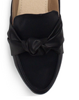Mules Negro Dama Nudo Flats Destalonado Piso Casual Elegante 1750227