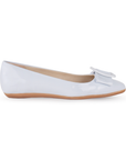 Balerina Blanco Casual Moño Hebilla Moda Confort 4272709