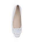Balerina Blanco Casual Moño Hebilla Moda Confort 4272709