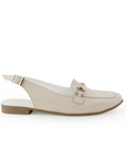 Mules Beige Piso Moda Casual Balerina Mujer Comodo Destalonado 2880119