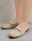 Mules Beige Piso Moda Casual Balerina Mujer Comodo Destalonado 2880119