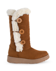 Bota Cafe Para Mujer Invierno Casual Peluche Moda Dama 3201283